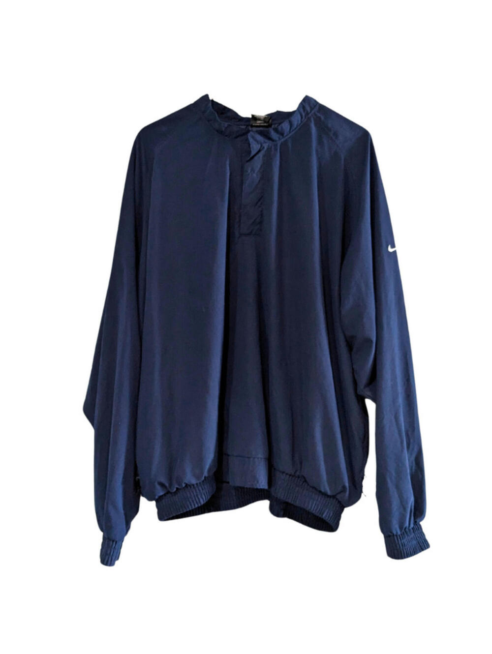 Nike Golf Men's Pullover Windbreaker Jacket, Navy Blue, Size Large, Vintage